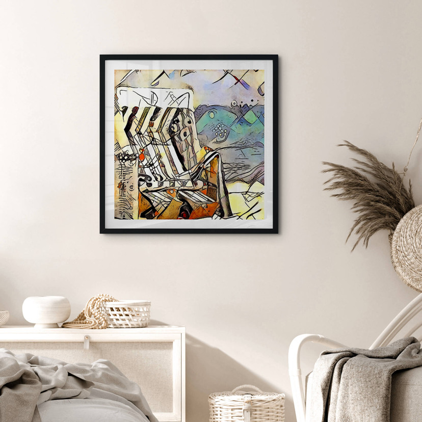 Plakat Zamart - Kandinsky spotyka Warnemünde - Kwadrat