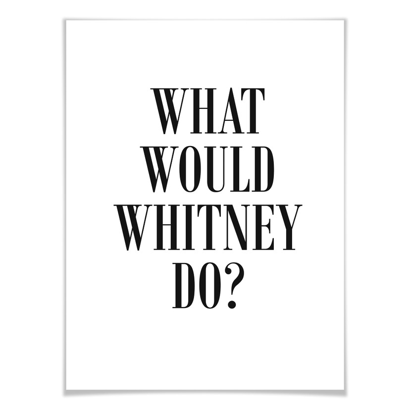 Plakat - Co zrobiłaby Whitney?