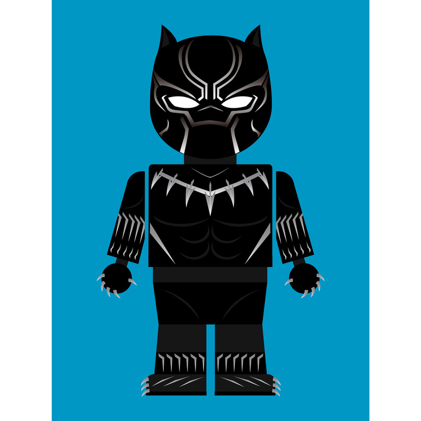 Fototapet - Gomes - Black Panther legetøj