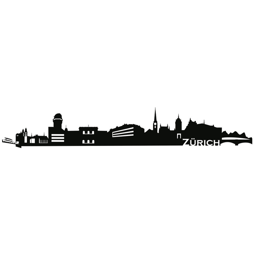 Wallsticker Skyline Zurich