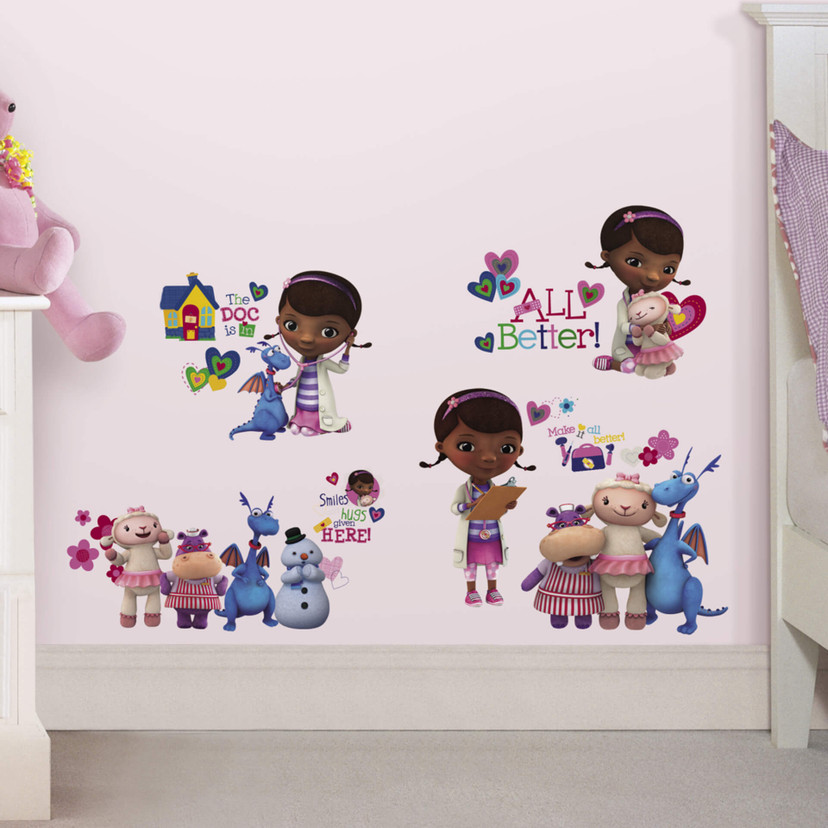 Muursticker set Disney Doc McStuffins & Friends