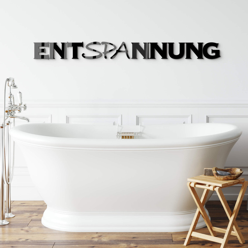 Acrylbuchstaben  Entspannung