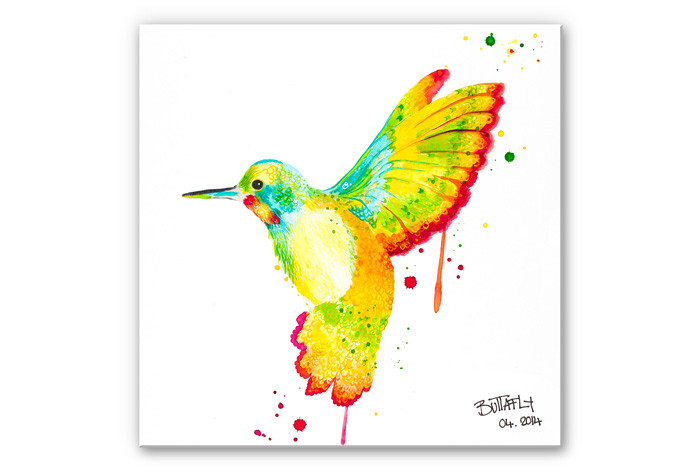Tableau Forex - Buttafly - Colibri - carré