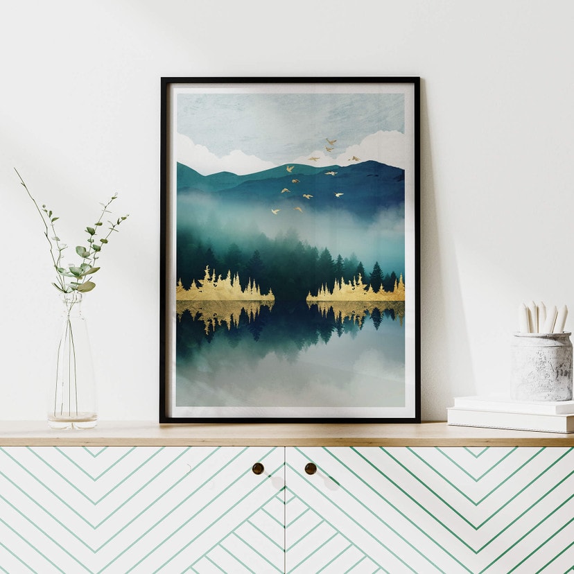 Plakat SpaceFrog Designs - Poranny spokój