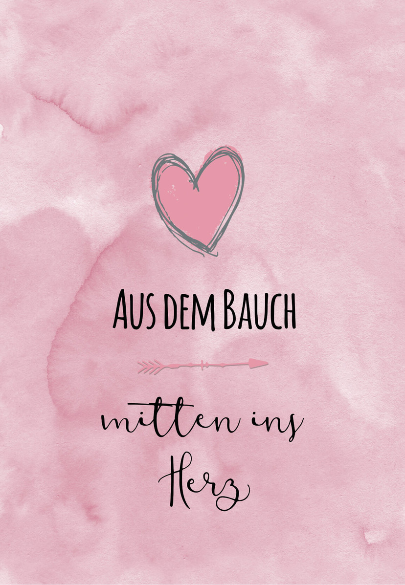 Gutschein zur Geburt - Mitten ins Herz