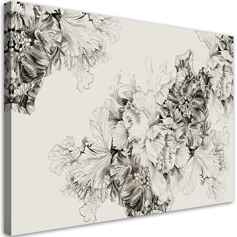 Canvasbillede, Vintage blomstermotiv