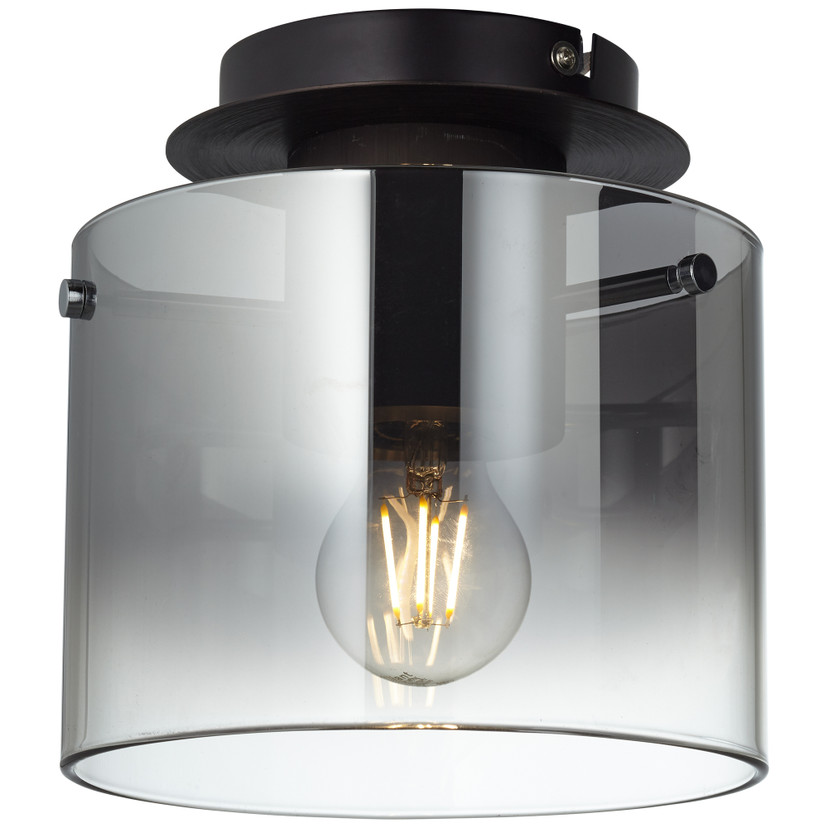 Deckenleuchte Benett, braun, 21,5 x 20 cm, Glas Deckenleuchte