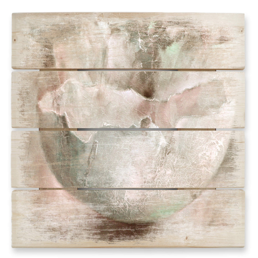 Obraz drewniany Schmucker - Eggshell - 40x41,5 cm