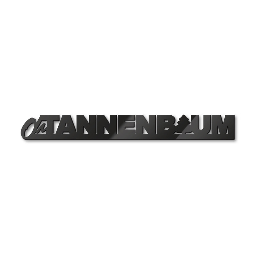 Acrylbuchstaben Oh Tannebaum