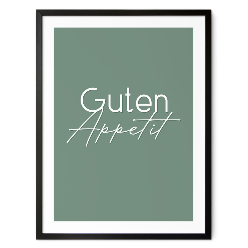 Poster für die Küche - Guten Appetit