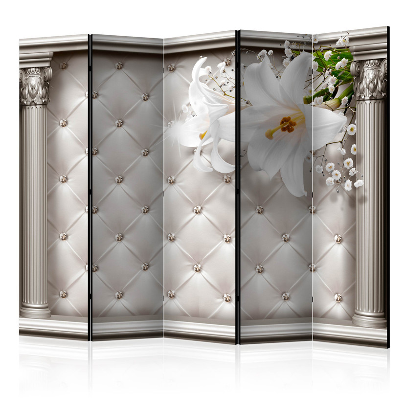 Screen room divider - Elegance of columns , 5-delt - 225x172 cm