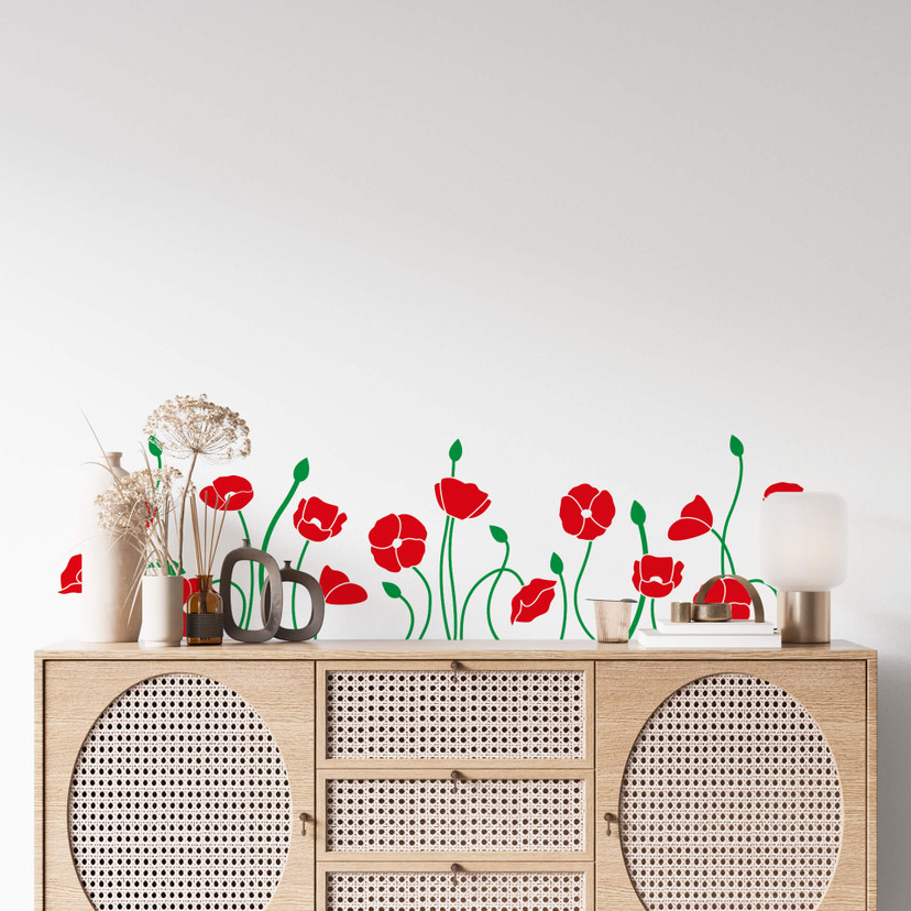 Wallsticker Valmue Have