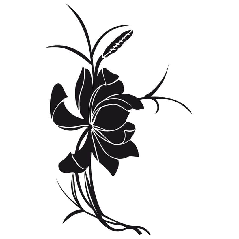 Wallsticker Asiatisk Blomst