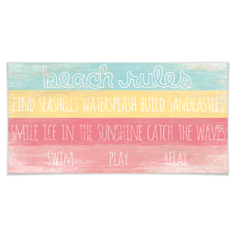 Poster - Beach Rules