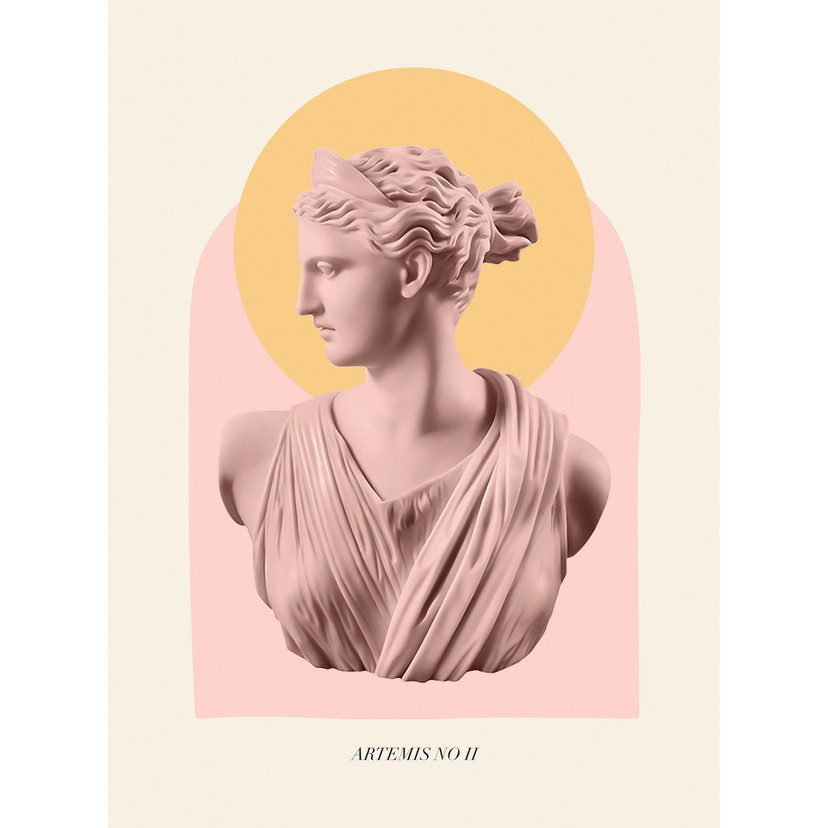 Fototapeta z posągiem bogini Artemidy - Grace Digital Art