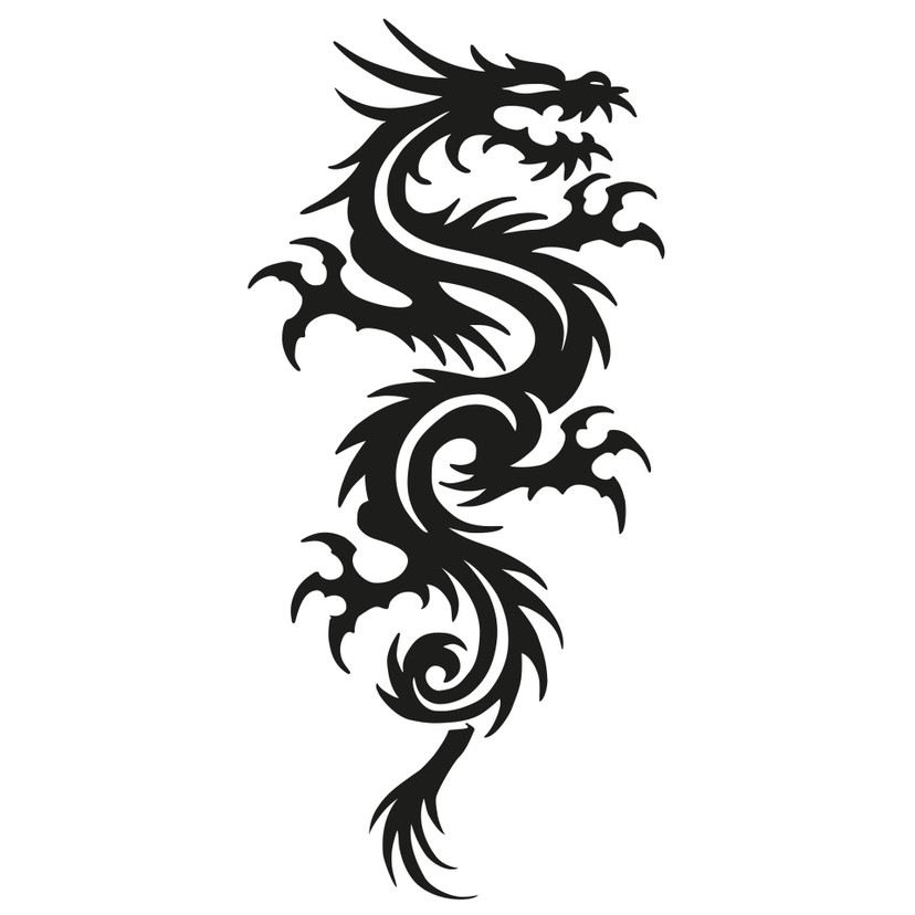 Sticker mural - Miami Ink - Dragon chinois