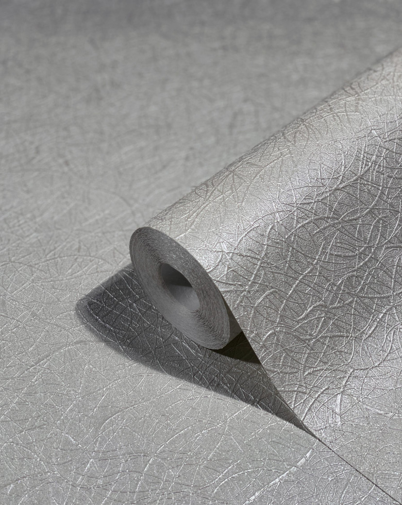 Struktureret non-woven tapet Novamur Yvi grå