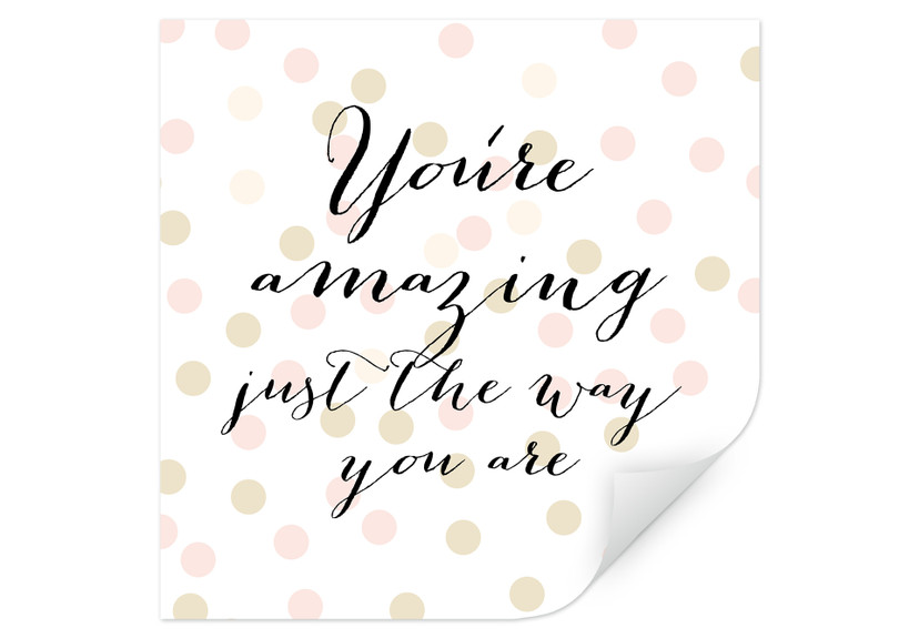 Wallprint Confetti & Cream - You are amazing