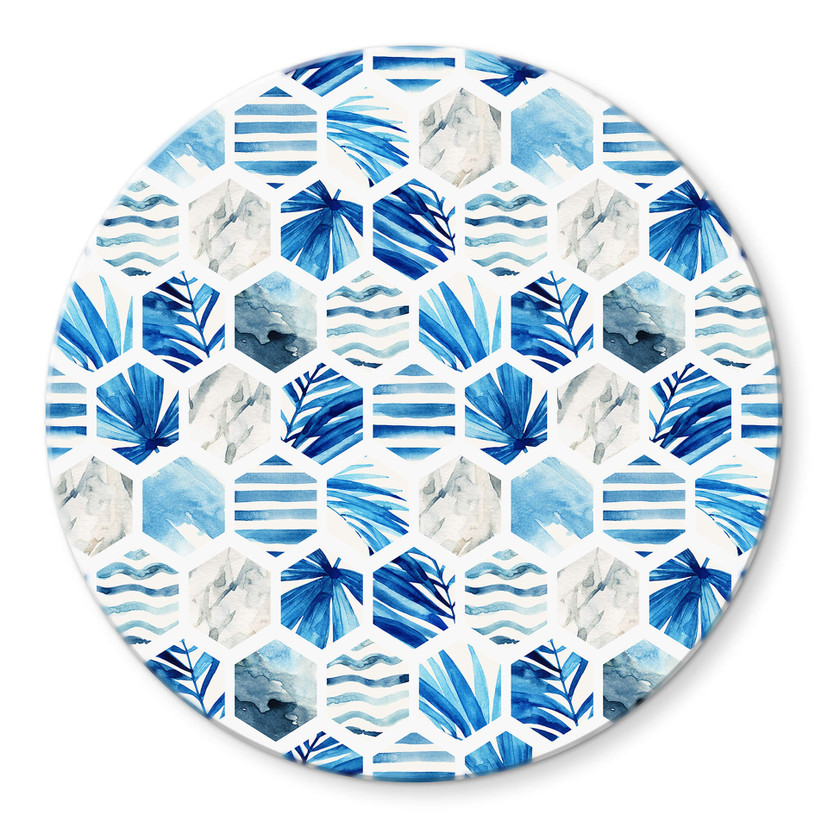 Tableau sur verre Watercolour Waves