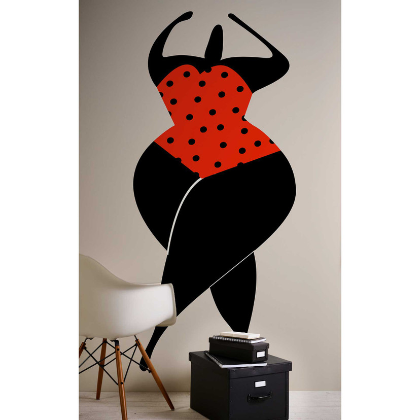 Livingwalls papier peint photo ARTist Dancing in the Sun beige, rouge, noir
