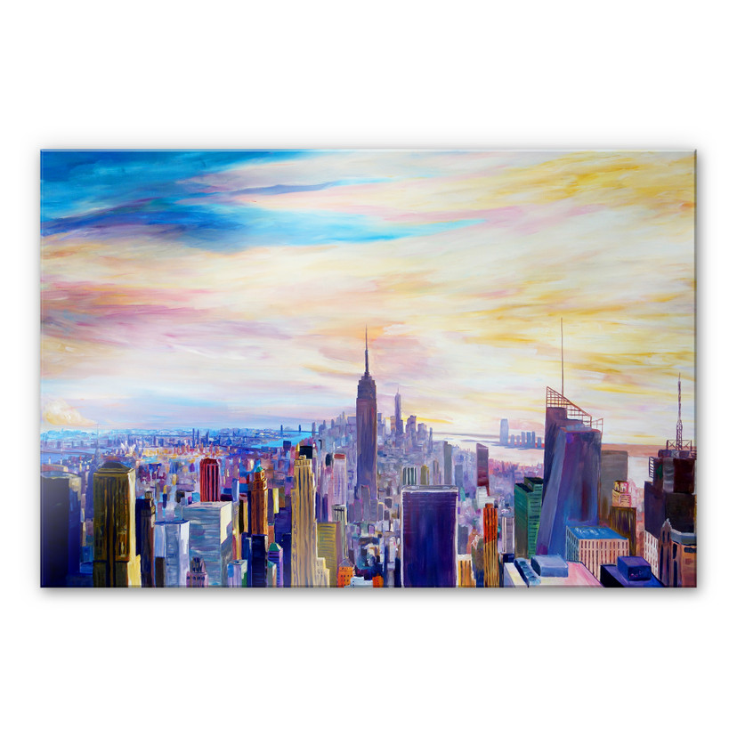 Tableau en verre acrylique - Bleichner - Vue sur New York City