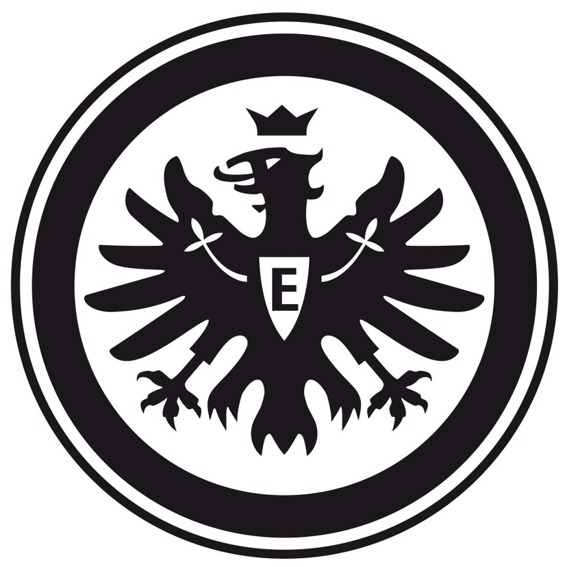 Wandtattoo Eintracht Frankfurt Logo einfarbig