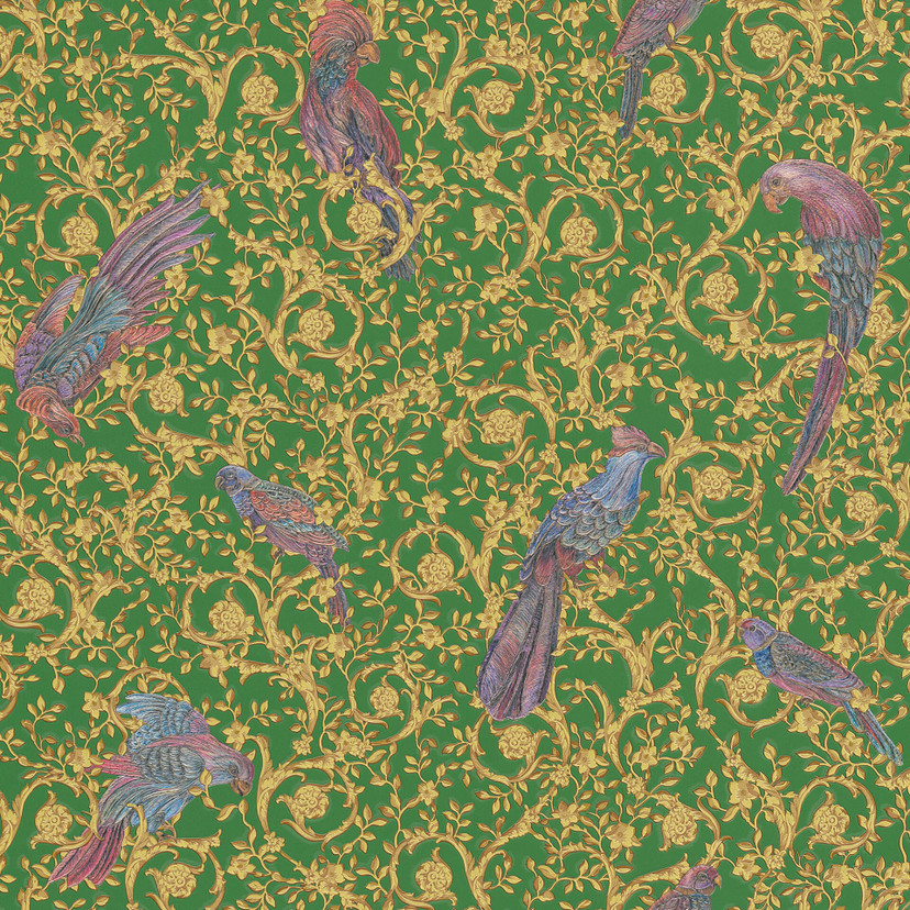 Versace wallpaper Vliestapete Barocco Birds Tapete