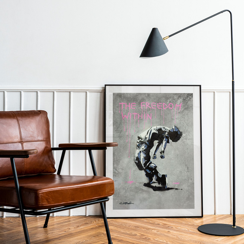Poster Danseur Street Art Freedom Within - Habib