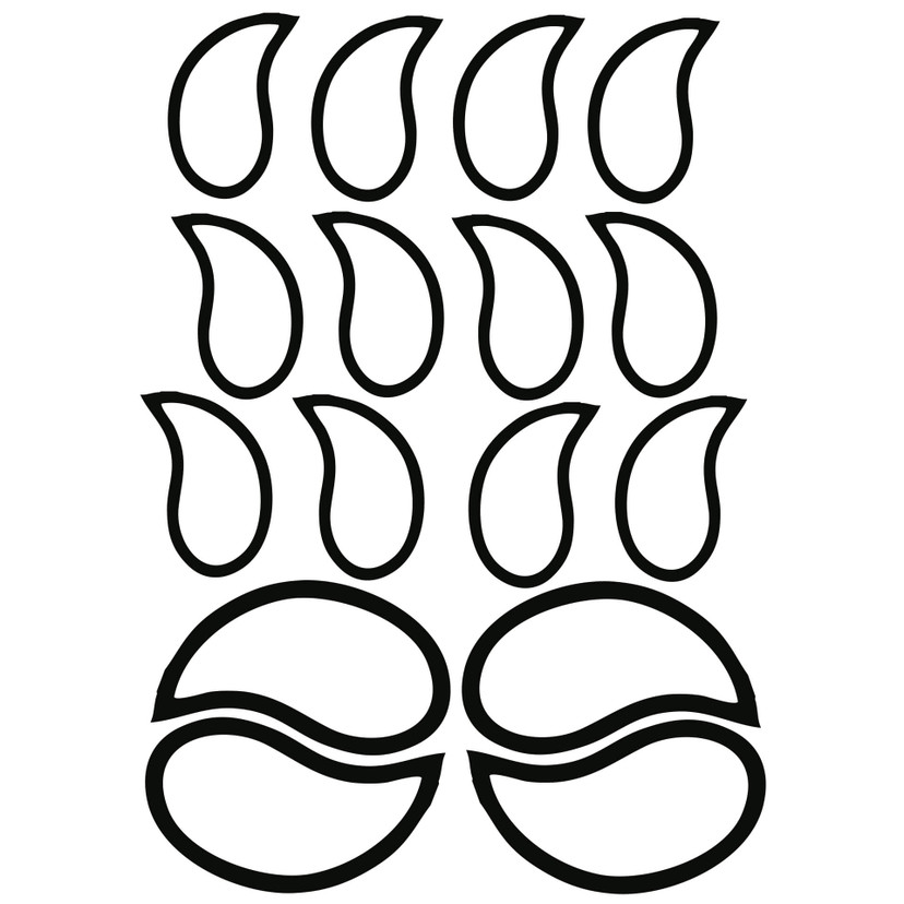 Wallsticker Blade sæt 4