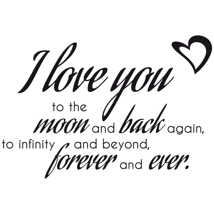 Wallsticker -  To the Moon and back...