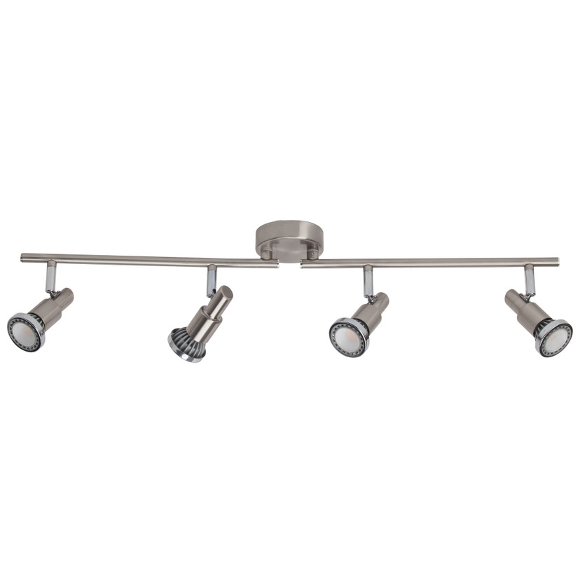 Deckenleuchte Mika, silber, 13 x 78 cm, Metall Strahler