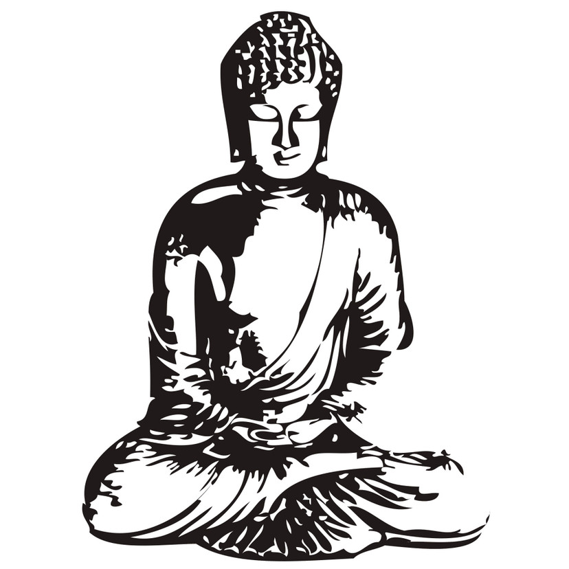 Wallsticker Buddha 2