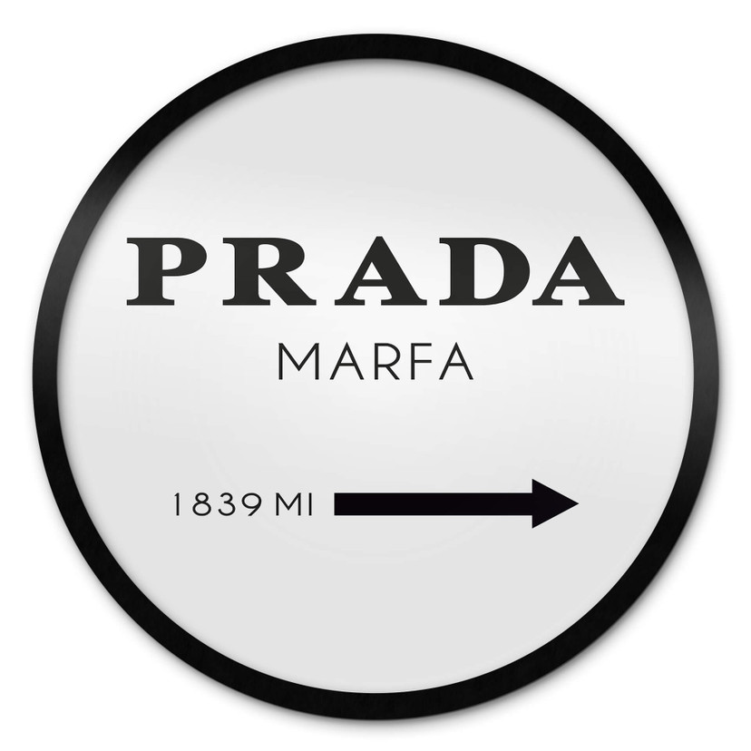 Plakat Prada Marfa - okrągły