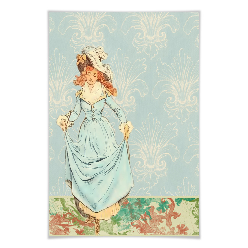 Poster - Vintage Girl 01