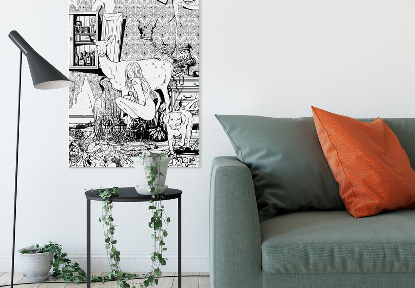 Wandbild Drawstore - In the Livingroom