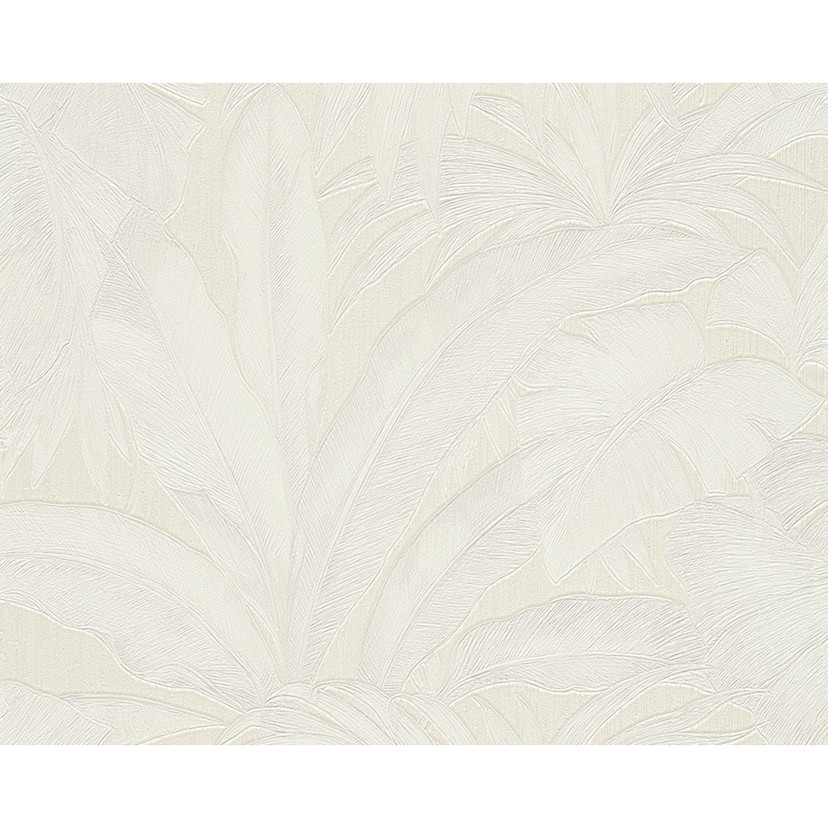 Versace fleecetapet Giungla palme creme, sølv