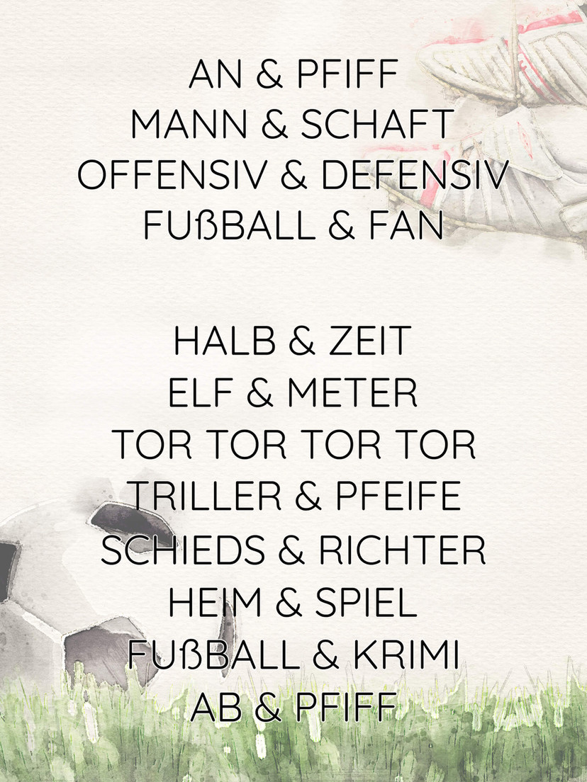 Personalisiertes Poster Fußball