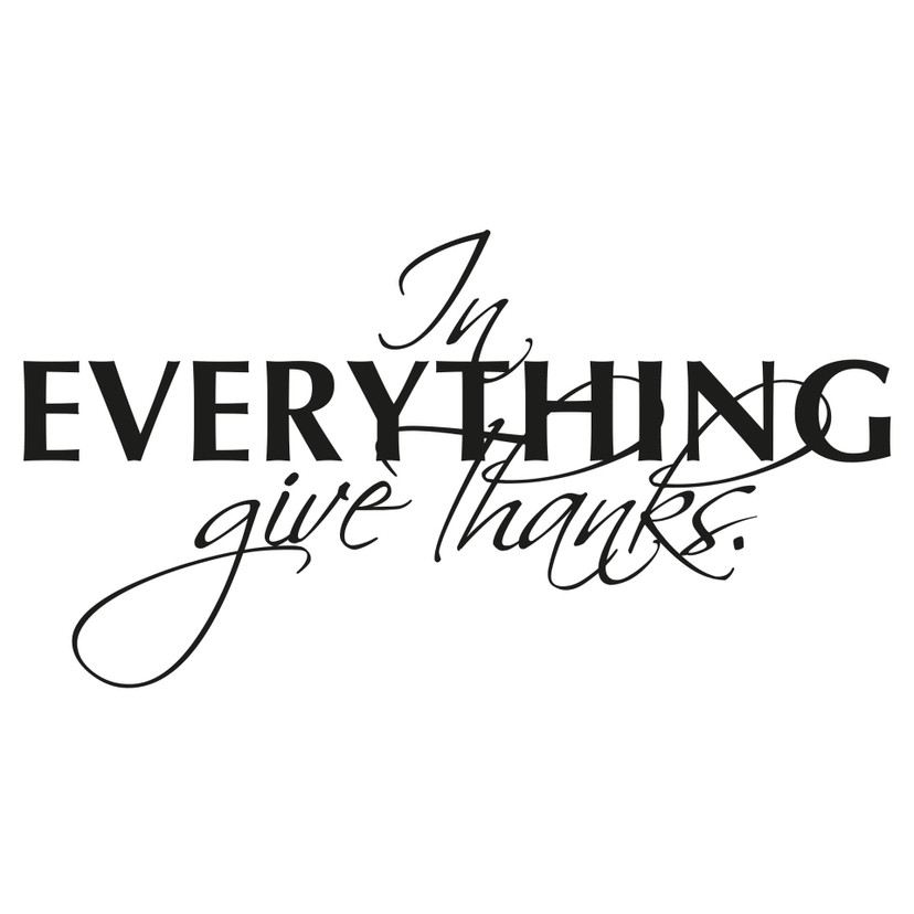 Wallsticker In Everything Give Thanks