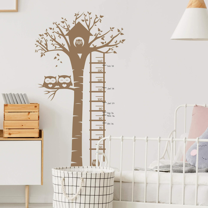 Sticker mural - Toise hibou dans l'arbre