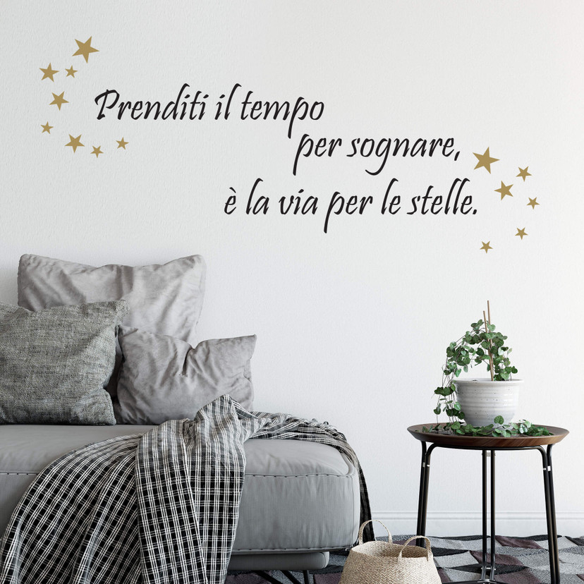 Wallsticker - Prenditi il tempo per sognare (2-farvet)