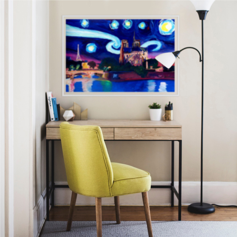 Wallprint Bleichner - Paris bei Nacht