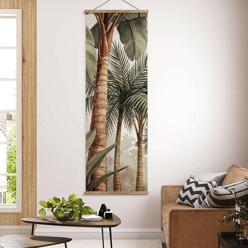 Stampa su tessuto Foresta Tropicale di Palme - Pictufy Studio - Panorama