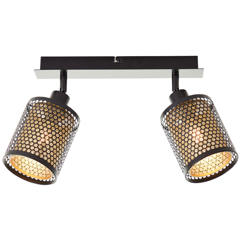 Spotbalken Elias, gold, 20,9 x 30 cm, Metall Lampe