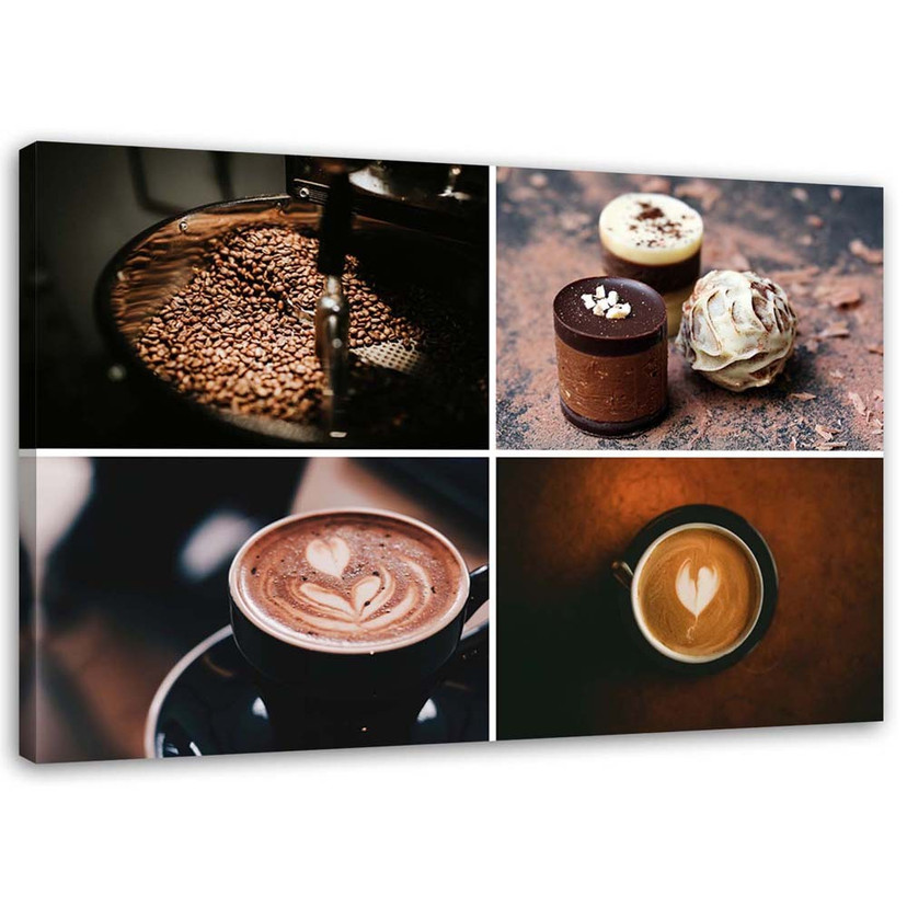 Canvasbillede, Kaffe og slik