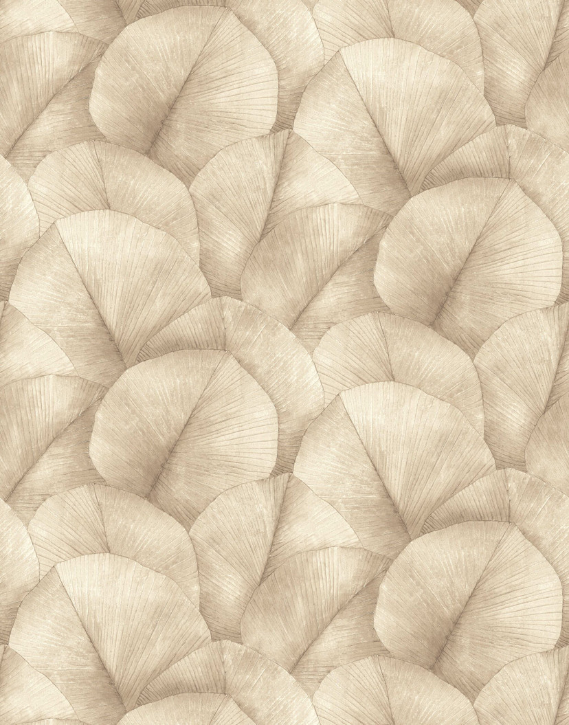 Kumano tapet med blomstermotiver beige