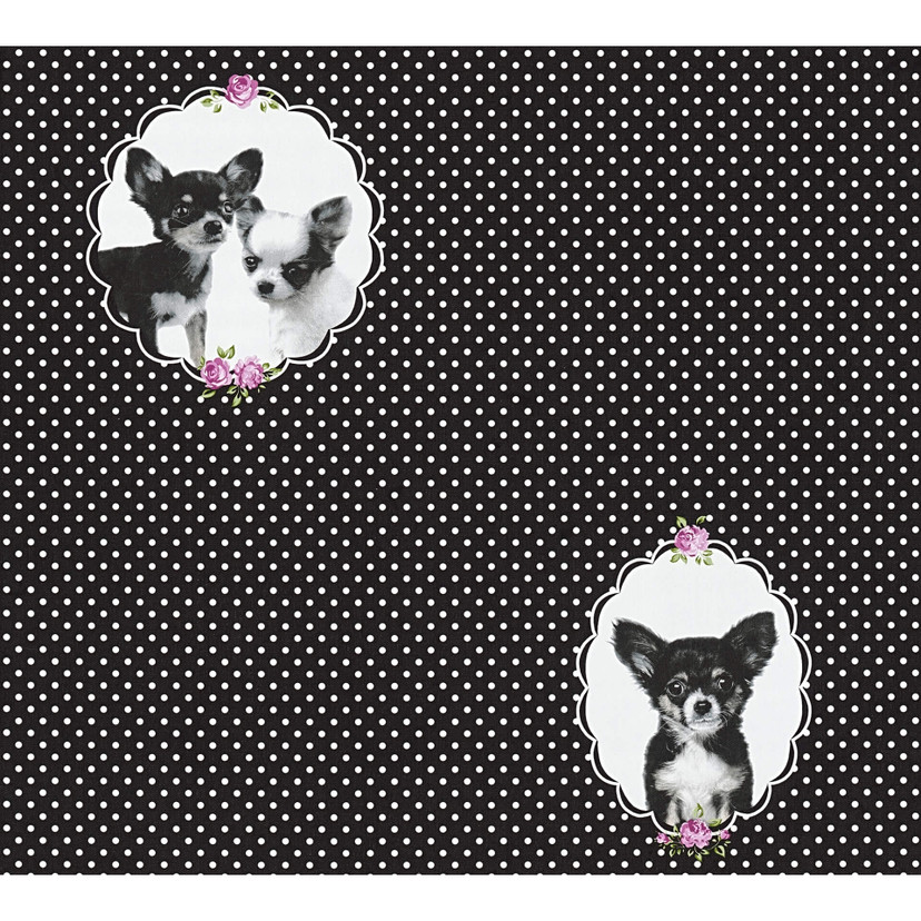 A.S. Création Vliestapete Little Stars schwarz,lil