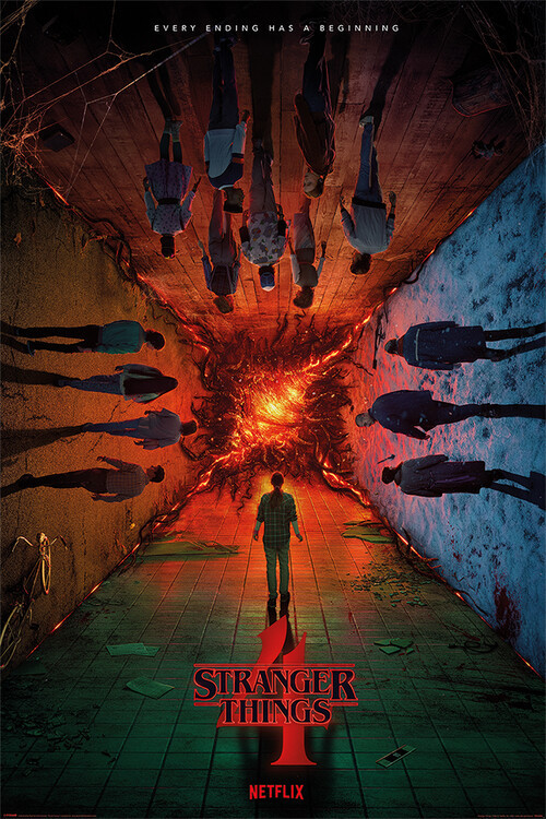 Poster, film poster Stranger Things: Season 4 - Every Ending Has A Beginning 61x91,5 cm