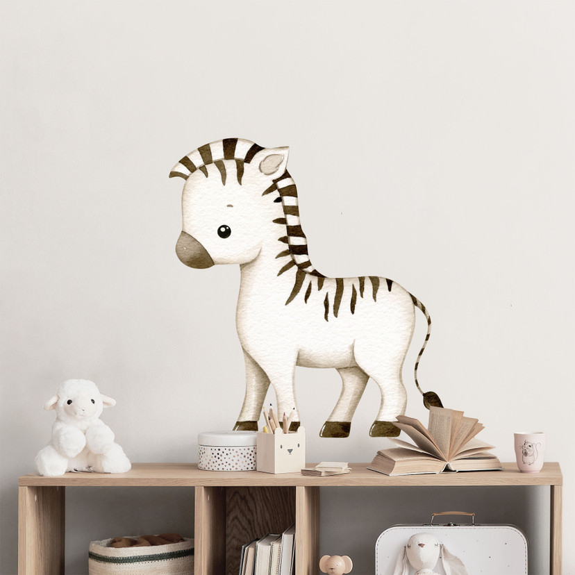 Lille zebra Wallsticker