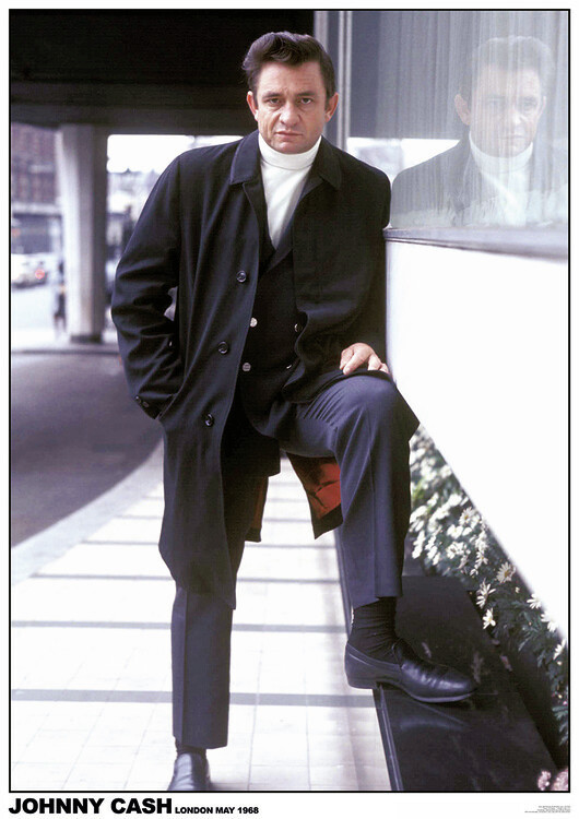 Plakat Johny Cash - London 1968, plakat (59,4 x 84,1 cm)