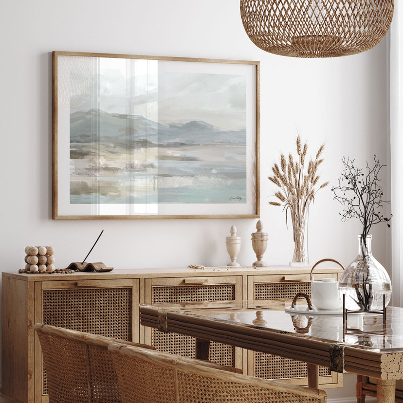 Poster Dolce Paesaggio Costiero Grigio - Cheney